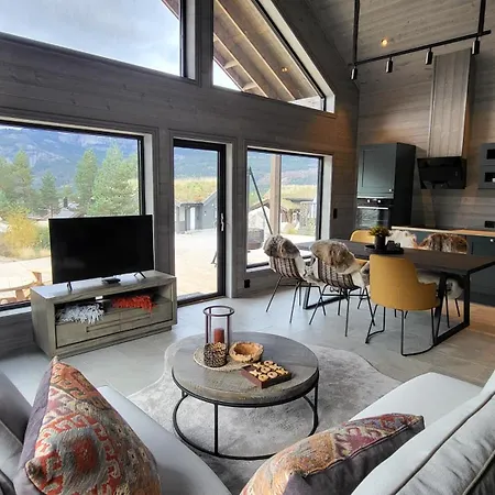 Stylishly Furnished With A Large Terrace In Vrådal